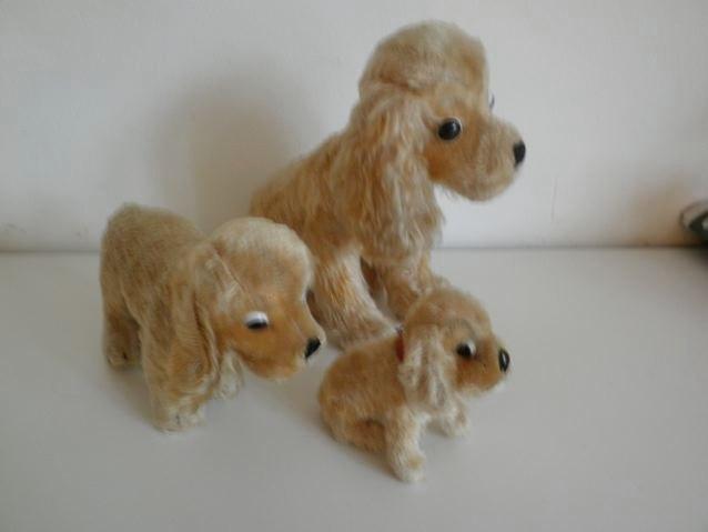 Steiff Cocker Spaniel trio, Antiek en Kunst, Antiek | Speelgoed, Ophalen of Verzenden