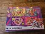 Bijna gratis Paw Patrol 4-in-1 Puzzel - Nieuw!, Ophalen, Meer dan 50 stukjes, Nieuw, 2 tot 4 jaar