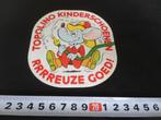 sticker strip TOPOLINO Kinderschoenen Reuze Goed Brandweer, Verzamelen, Stickers, Ophalen, Zo goed als nieuw, Bedrijf of Vereniging