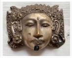 Korting Indonesisch masker vorm Boeddha Shiva hoofd metaal, Antiek en Kunst, Ophalen of Verzenden