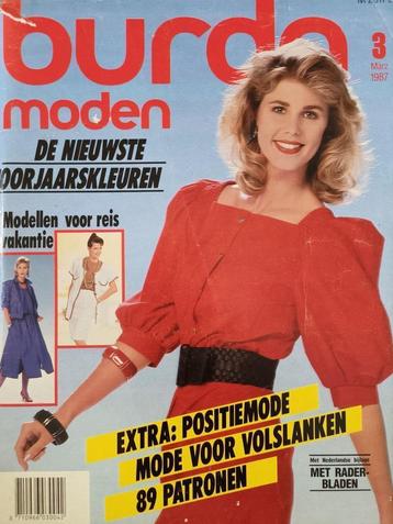 Burda maart 1987 positiemode herenmode 89 modellen beschikbaar voor biedingen
