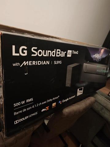 LG Meridian Dolby Atmos soundbar 500W draadloze subwoofer  beschikbaar voor biedingen