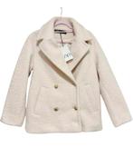 Stoffen jas creme ZARA nieuw met label, Nieuw, Ophalen of Verzenden, Maat 34 (XS) of kleiner, Zara