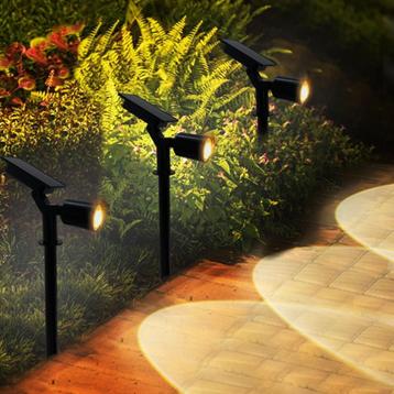 Luxe Outdoor Solar LED Spots (warm wit) beschikbaar voor biedingen