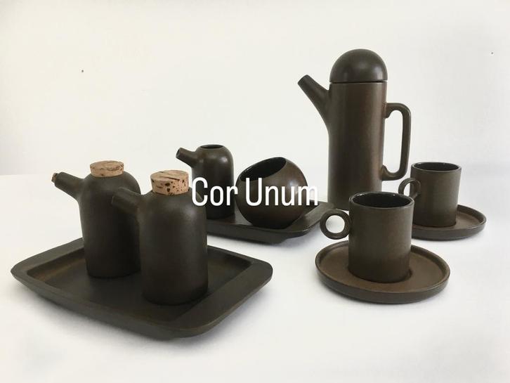 Cor unum koffie thee set Theo Potmeer ceramiek, Verzamelen, Retro, Huis en Inrichting, Ophalen of Verzenden