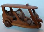Houten Thaise Tuktuk - Handgemaakt, Overige merken, Auto, Groter dan 1:32, Ophalen of Verzenden
