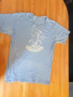 2  erg oude T shirts van De Oude Veiling Aalsmeer, Ophalen, Gedragen, Maat 52/54 (L), Blauw