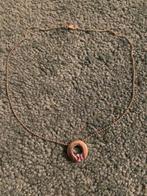 Zilver boho ibiza ketting met hanger van paarse Amethist, Sieraden, Tassen en Uiterlijk, Kettingen, Nieuw, Ophalen of Verzenden