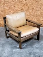 Vintage Brutalist fauteuil uit 1960, Huis en Inrichting, Fauteuils, Ophalen, Gebruikt, Brutalist, Vintage design, Mid Century Modern