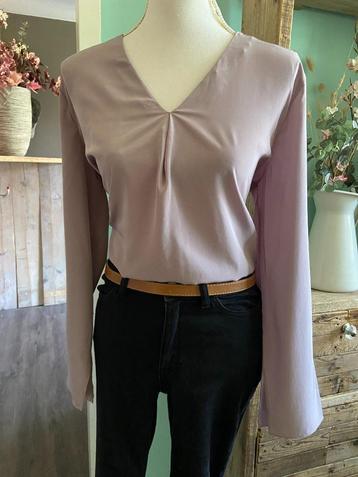 Luisa Cerano stijlvolle blouse maat 42 paars