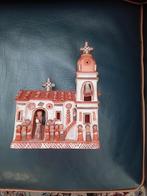 Miniatuur kerk uit Peru Fraai handwerk Aardewerk + figuren, Ophalen of Verzenden