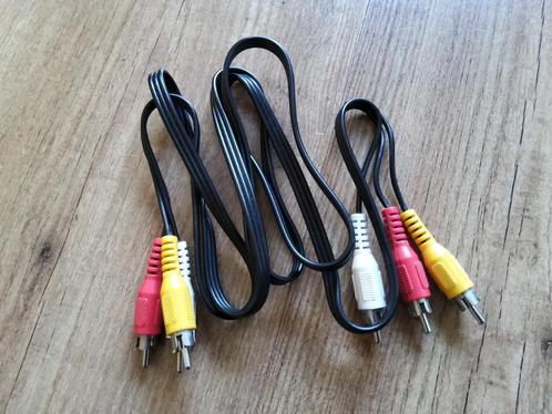 wit rood geel tulp stekker kabel, Audio, Tv en Foto, Audiokabels en Televisiekabels, Gebruikt, Overige kabels, Minder dan 2 meter