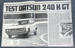 Test van Datsun 240 K GT ( Skyline C110 ) in Autovisie 1973, Gelezen, Ophalen of Verzenden, Autovisie, Nissan