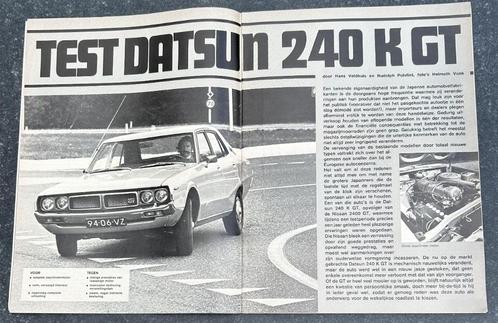 Test van Datsun 240 K GT ( Skyline C110 ) in Autovisie 1973, Boeken, Auto's | Folders en Tijdschriften, Gelezen, Nissan, Ophalen of Verzenden