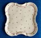 Charmant antiek porseleinen serveerbord, petite fleur., Verzenden