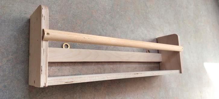 Nieuw/houten wandplank/ wandrek, Huis en Inrichting, Badkamer | Badkamermeubels, Nieuw, Overige typen, Minder dan 100 cm, Minder dan 25 cm