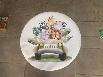 Ronde jungle muursticker (diameter 125 cm) – NIEUW met licht beschikbaar voor biedingen