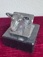 Vintage Tinnen Koe Hoofd Ornament, Ophalen of Verzenden