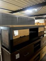TV dressoir eiken hout met antraciet, Ophalen, 150 tot 200 cm, Zo goed als nieuw, Modern