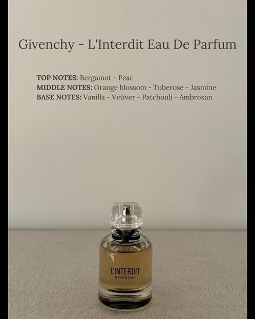 GIVENCHY - L’INTERDIT EDP -> 2-5-10 ml, Sieraden, Tassen en Uiterlijk, Uiterlijk | Parfum, Nieuw, Verzenden