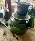 Vintage emaille keukengerei set, Antiek en Kunst, Ophalen