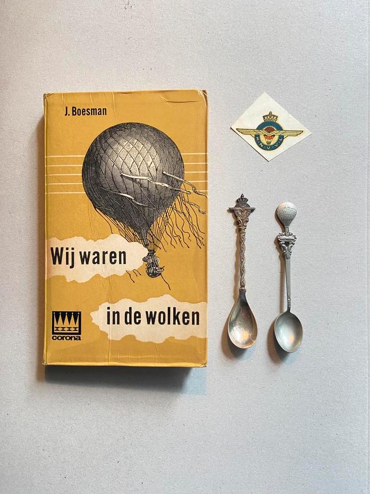 Ballonvaren, boekje, gesigneerd Boesman met lepeltjes, Verzamelen, Luchtvaart en Vliegtuigspotten, Gebruikt, Boek of Tijdschrift