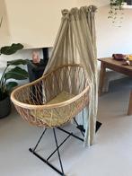 Vintage Rotan Wieg met Hemeltje, Ophalen, Gebruikt, Wieg