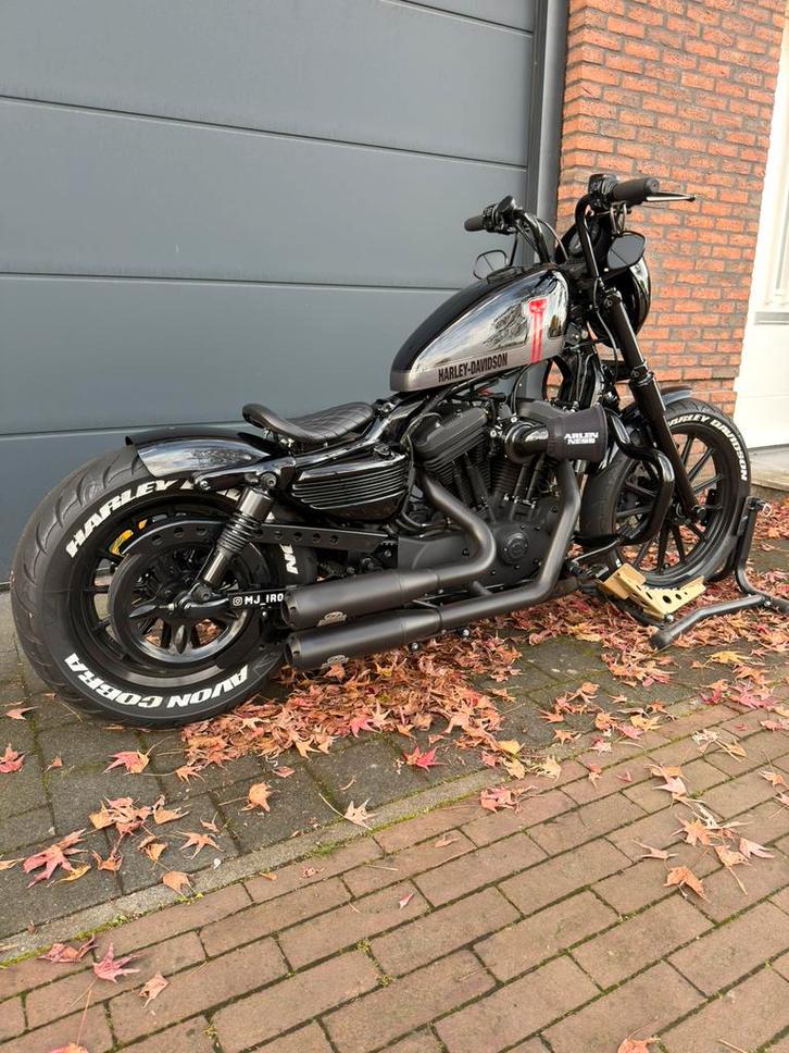 Bomvolle Custom en Mooiste HD Sportster Iron 883! Blikvanger, Motoren, Motoren | Harley-Davidson, Particulier, Chopper, meer dan 35 kW