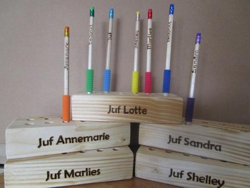 einde schooljaar juf meester cadeautjes PYROGRAFIE Creamar, Diversen, Schoolbenodigdheden, Nieuw, Ophalen of Verzenden