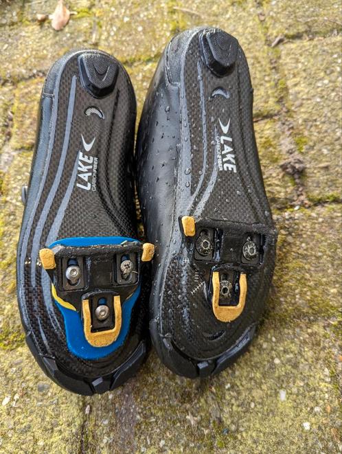 LAKE CX238 WIELRENSCHOENEN ZWART HEREN MAAT 43, Sport en Fitness, Wielrennen, Zo goed als nieuw, Schoenen, Ophalen of Verzenden