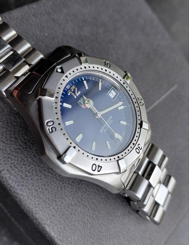 Tag Heuer 2000, Sieraden, Tassen en Uiterlijk, Horloges | Heren, Gebruikt, Polshorloge, TAG Heuer, Staal, Staal, Ophalen of Verzenden