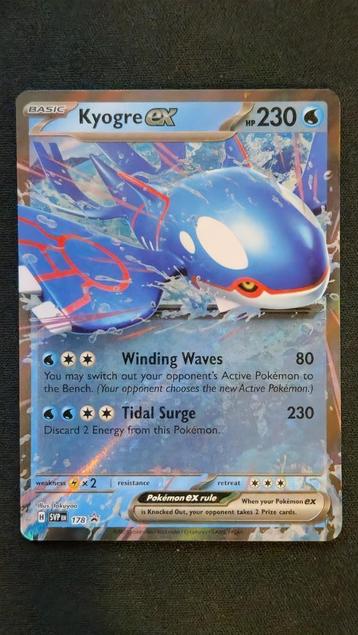 Kyogre EX (SVP 178) Pokémon kaart beschikbaar voor biedingen