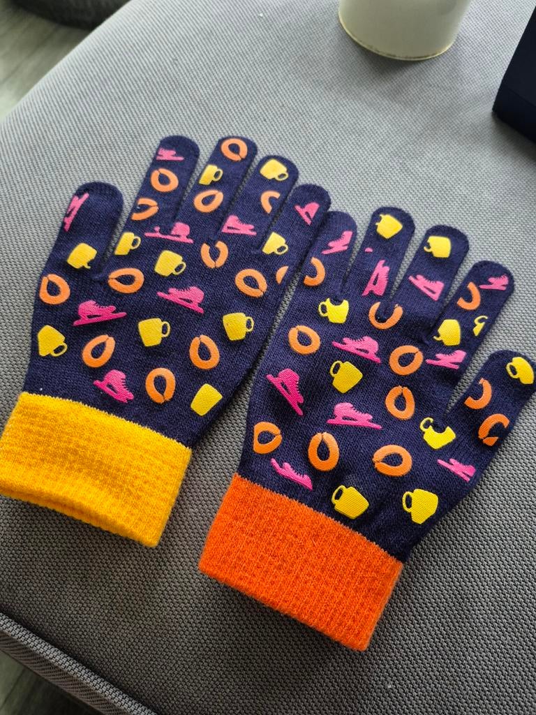 Leuke handschoenen met print chocomel unox, Maat 38/40 (M), Ophalen of Verzenden, Zo goed als nieuw, Unox & Chocomel