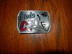 Buckle Riemgesp Elvis Presley embleem 6x9cm., Verzamelen, Ophalen of Verzenden, Nieuw, Gebruiksvoorwerp