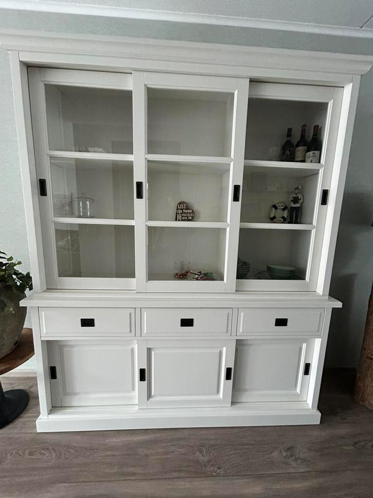 Vitrine kast, Huis en Inrichting, Kasten | Buffetkasten, Gebruikt, 200 cm of meer, 150 tot 200 cm, 25 tot 50 cm, Ophalen