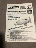 Holder Pflanzenschutztechnik, Ophalen of Verzenden, Gelezen, Folder