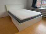 White IKEA Malm Bed 160x200, Huis en Inrichting, Slaapkamer | Bedden, Ophalen, Wit, Tweepersoons, Zo goed als nieuw