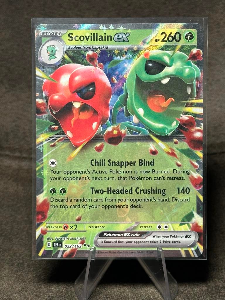 Scovillain Ex #22 022/162 (Pokemon Temporal Forces), Ophalen of Verzenden, Zo goed als nieuw