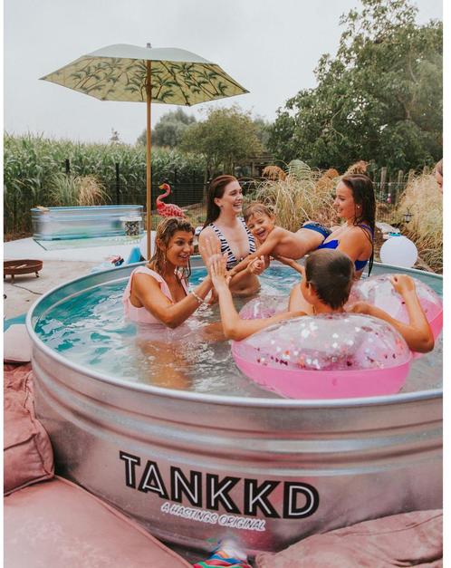 Tankkd zwembad plonsbad ijsbad, Tuin en Terras, Zwembaden, Zo goed als nieuw, Minder dan 80 cm, 200 tot 400 cm, Minder dan 200 cm