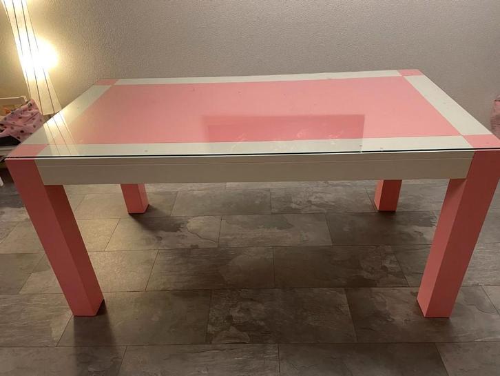 Eettafel, Salontafel, en Vitrinekast, Huis en Inrichting, Tafels | Eettafels, Gebruikt, 50 tot 100 cm, 150 tot 200 cm, Vijf personen of meer