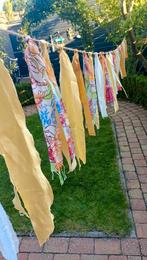 Bohemian Ibiza linten slinger 5 mtr geel, Ophalen of Verzenden, Zo goed als nieuw, Versiering