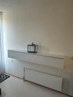 Hangkast wit met klep hoogglans wit, Huis en Inrichting, Kasten | Overige, Ophalen, Gebruikt