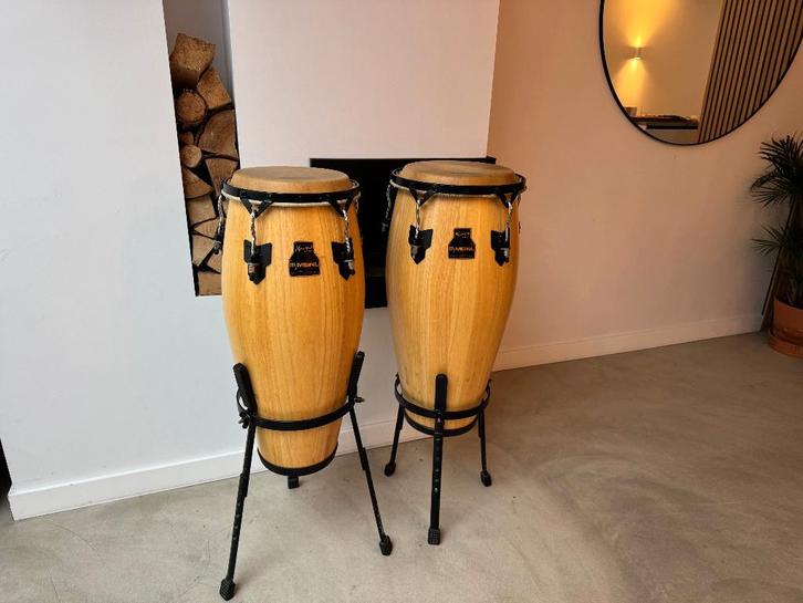Meinl Marathon Conga Set - Incl. Stands, Muziek en Instrumenten, Percussie, Gebruikt, Trommel, Ophalen