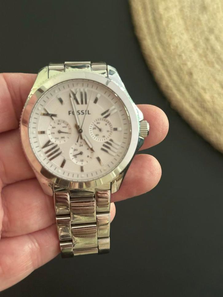 FOSSIL dames horologe  AM4509 CECILE, Sieraden, Tassen en Uiterlijk, Horloges | Dames, Zo goed als nieuw, Polshorloge, Fossil