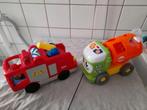 Fisher price brandweer en blokken auto, Ophalen of Verzenden, Auto of Voertuig, Met licht