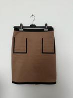 Club Monaco koker rok maat 38/40 met faux leather details, Maat 38/40 (M), Club Monaco, Beige, Ophalen of Verzenden