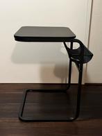 Zwarte Bijzettafel - Olsaröd IKEA, Minder dan 55 cm, Metaal of Aluminium, Zo goed als nieuw, Rechthoekig