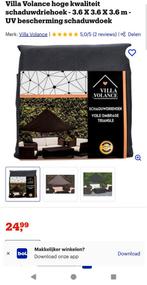 Villa Volance Schaduwdriehoek – 3,6 x 3,6 x 3,6 meter – Donk, Ophalen
