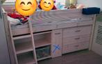 Flexa halfhoogslaper met bureau, Ophalen, Gebruikt, Halfhoogslaper