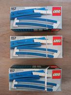 Lego 157 Curved Track met doos + boekje, Ophalen of Verzenden, Zo goed als nieuw, Complete set, Lego